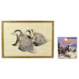 EILEEN SOPER (1905-1990); watercolour, 'Cubs' illustration for 'Badgers' by Eileen Soper featured on