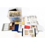 A large collection of military ephemera including war time bank notes, WWI postcards, extensive