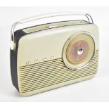 A vintage Bush radio, width 33cm