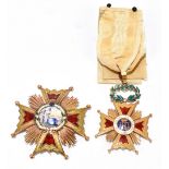 SPAIN; The Order of Isabella the Catholic, a Knight’s Commander’s insignia comprising Grand Cross (