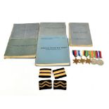 The WWII medal group of five comprising War and Defence, 1939-1945, Atlantic and Pacific Stars