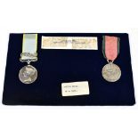 A Crimea Medal 1854-56 with 'Sebastopol' oakleaf clasp awarded to Patrick Smith 46th Regiment