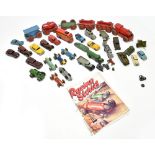 DINKY; four diecast racing cars comprising Talbot, Lago 23k, H.W.M 23J, Maserati 23n and Ferrari 23h