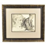 ROBERT OSCAR LENKIEWICZ (1941-2002); pencil study, 'Mouse in the Loft, Hampstead', signed, inscribed