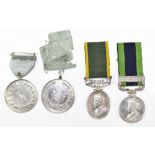 A George V India Medal with 'North West Frontier 1930-31' clasp and Territorial Efficient Service