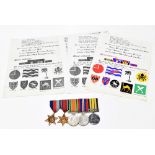 A WWII medal group of four comprising War and Defence Medals, 1939-1945 and Burma Stars, also an