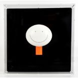 DOUG HYDE (born 1972); cold cast porcelain sculpture, 'The Smile', set in perspex case, approx 17