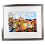 20TH CENTURY BRITISH SCHOOL; limited edition colour print, 'Birch beside Loch Laggan', 7/50,