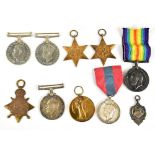 A WWI Victory Medal, British War Medal and a 1914-15 Star trio awarded to 56639 Sapr. C.Lewis R.E.