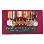 A Royal Navy WWI and WWII medal group of nine awarded to Leading Seaman P. H. Bell including Royal
