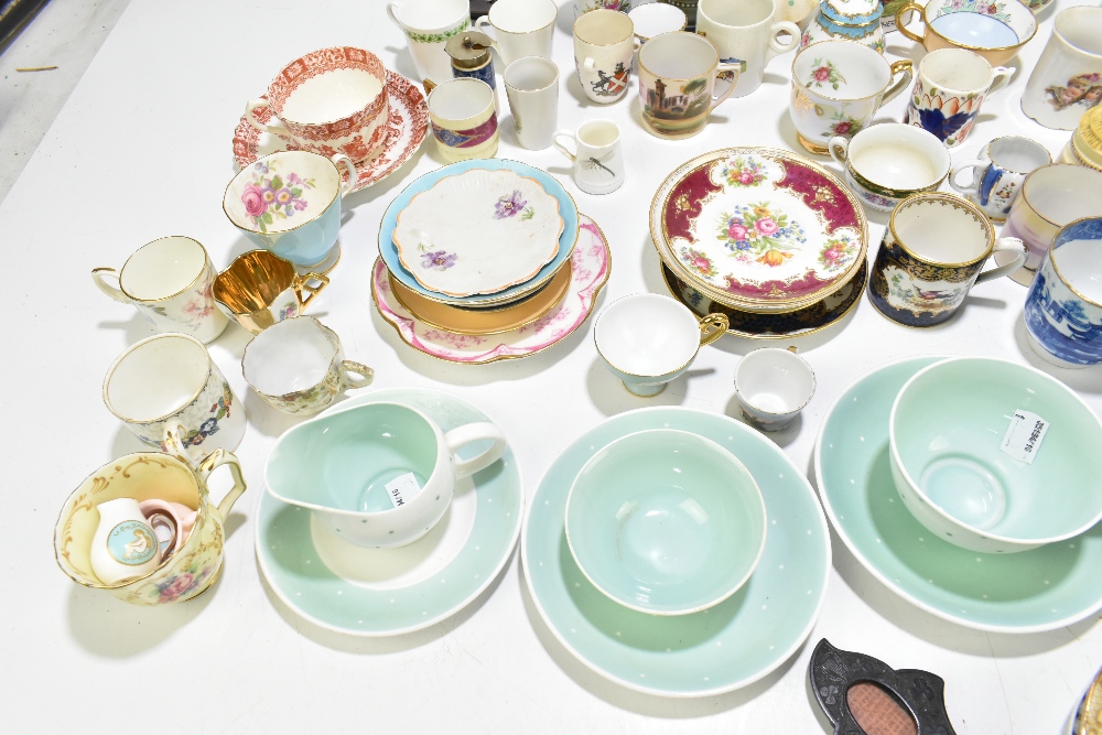 An assortment of decorative cups and saucers, vases, jugs and model animals, including a Carlton - Image 2 of 6