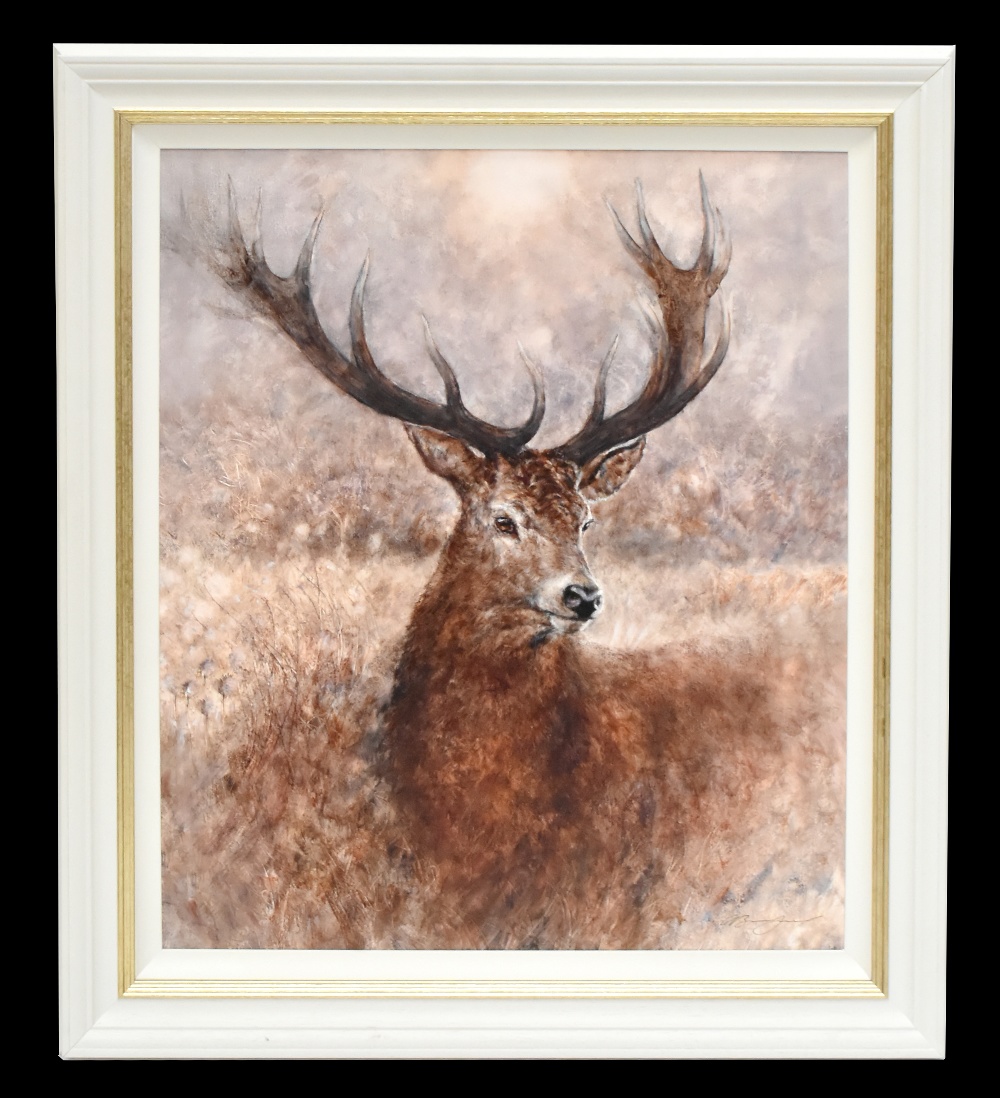 GARY BENFIELD (born 1965); signed limited edition print, 'Noble', 91/195, 81 x 69cm, framed. (D)