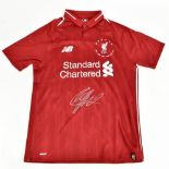 JURGEN KLOPP; a New Balance Liverpool 2018-19 season six-time Premier League winners' home shirt