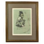 HAROLD FRANCIS RILEY DL DLitt FRCS DFA ATC (born 1934); limited edition print, 'Girl in Mother's