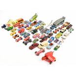 A group of loose model cars and vehicles, including Crescent, Dinky, Matchbox, etc.Additional