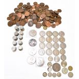 GREAT BRITAIN; a collection of assorted coinage including a 1935 crown, etc.