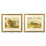 EDMUND MORISON WIMPERIS (1835-1900); a pair of watercolours, 'On the Wey Near Ripley' and 'A Gypsy