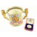 PARAGON; a King Edward VII limited edition coronation loving cup, number 185, height 11cm,