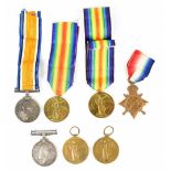 A WWI trio comprising War and Defence Medals and a 1914-15 Star awarded to SS-2683 Pte. J.