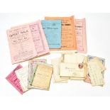 CHESHIRE AND LANCASHIRE SPORTING INTEREST; a collection of athletics printed ephemera including
