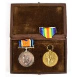 A WWI War and Victory Medal duo awarded to 52730 Pte. R. Mackie Royal Scottish Fusiliers, housed