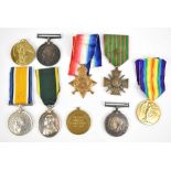A group of WWI medals comprising a War and Territorial Efficiency duo awarded to 5053 W.O. CL. 2.