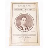 NEWCASTLE UNITED VS BARNSLEY; an English Football League Cup Final programme for 1910 with