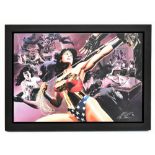 ALEX ROSS; signed limited edition print, 'Wonder Woman, Defender of Truth', DC Comic, 120/195,