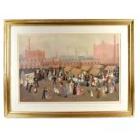 HELEN BRADLEY MBE (1900-1979); signed print, ‘Market Day’, partial blind stamp lower left, 46 x