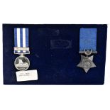 An Victorian Egypt 1882-89 Medal with 'Tell-el-Kebir' clasp engraved to J. Clyde Pte. Royal Marines,