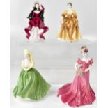COALPORT; four figures from the 'Ladies of Fashion Collection' modelled by Jack Glyn, 'Jenny',