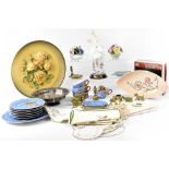 A quantity of ceramics to include a Japanese lithophane part tea service, cups, saucers, plates,