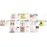 LIVERPOOL FC; a large collection of first day covers,