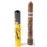 FIDEL CASTRO; a Cohiba cigar in tube bearing the signature of Castro with inscription and date 2010,