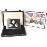 WESTMINSTER MINT; a silver proof £5 coin set 'A Tribute to the Armed Services', limited edition no.