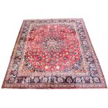 A fine hand knotted Persian wool carpet from the Khorasan region,