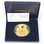 WESTMINSTER MINT; a boxed 'The Tudor Age Gold Plated Silver £5 Commemorative Coin',