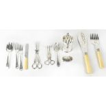 Four cased sets of EPNS items to include a Christening set of two forks, a spoon and a small knife,