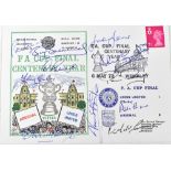 LEEDS UNITED; a first day cover bearing multiple signatures including Billy Bremner, Don Revie,