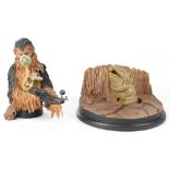 Two boxed Star Wars collectibles comprising a Space Slug Enviorama and a Chewbacca Mynock Hunt