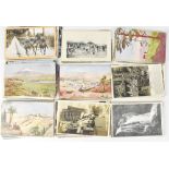 A small collection of vintage postcards to include mainly Japanese topographical examples,