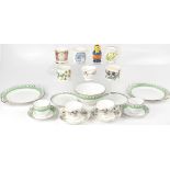 A quantity of mixed ceramic teaware to include a small quantity of Portmeirion 'Botanic Garden'
