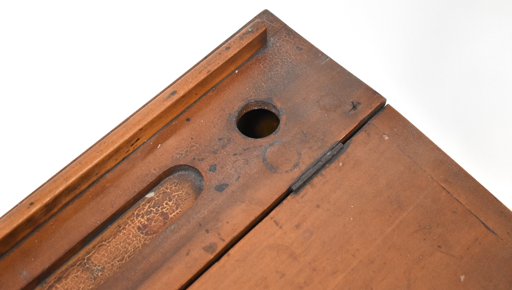 An early 20th century child's desk with push-under seat, - Image 2 of 5