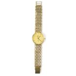 GENEVE; a 9ct gold gentlemen's wristwatch,