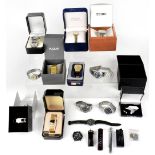 A quantity of gentlemen's wristwatches comprising Tissot, Seiko, Accurist,
