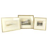 Three watercolours comprising J Dobworth (British,