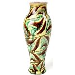 DELLA ROBBIA; a vase of inverted baluster form,