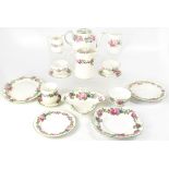 An early 20th century Paragon 'Old English Roses' tea and part dinner service, pattern no.