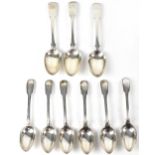Three early 19th century 'Old English' pattern large table spoons,