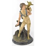 A boxed Star Wars premium format figure of Luke Skywalker and Yoda, by Sideshow collectibles,